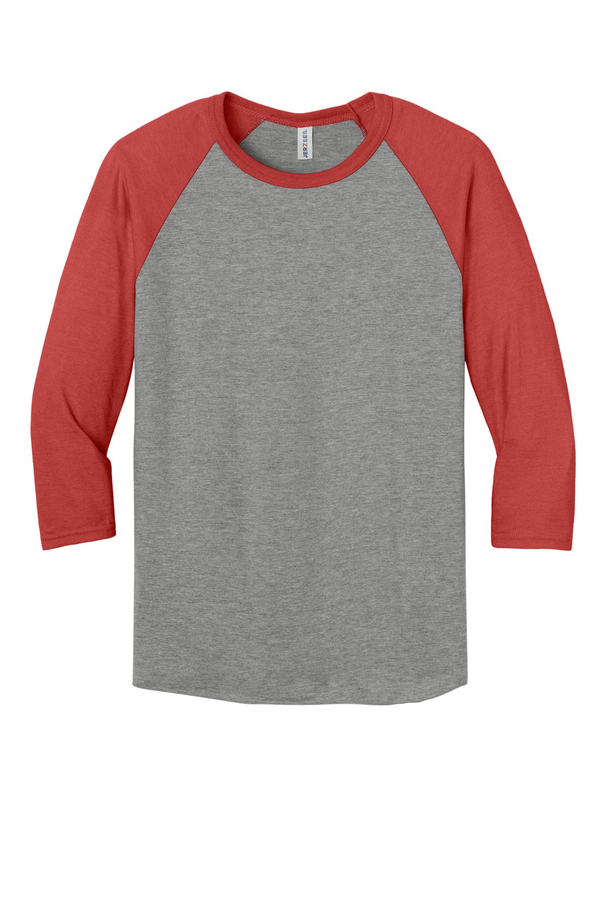 Jerzees Unisex Premium Blend Combed Ring Spun 3/4-Sleeve Raglan 560R