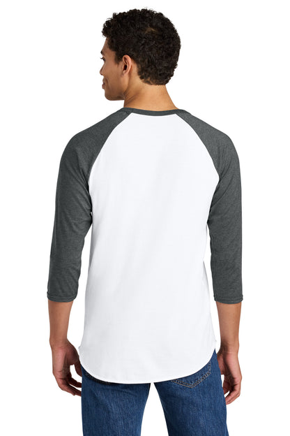 Jerzees Unisex Premium Blend Combed Ring Spun 3/4-Sleeve Raglan 560R