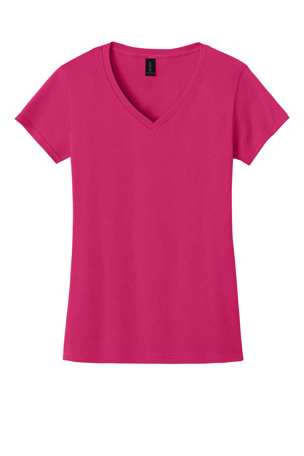 Gildan Women's Heavy Cotton 100% Cotton V-Neck T-Shirt. 5V00L