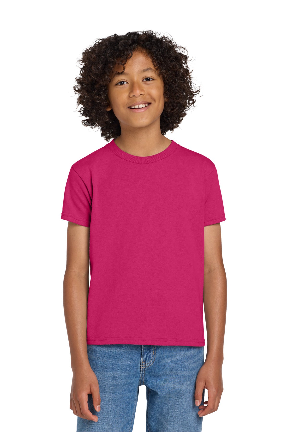 Gildan Youth DryBlend 50 Cotton/50 Poly T-Shirt.  8000B