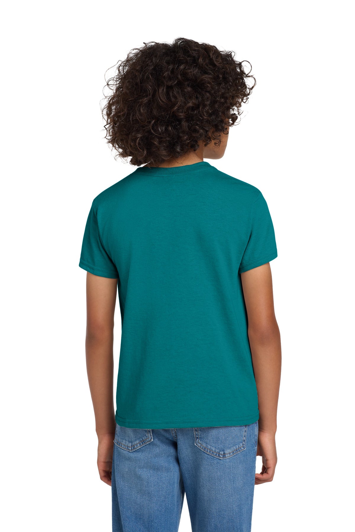 Gildan Youth DryBlend 50 Cotton/50 Poly T-Shirt.  8000B