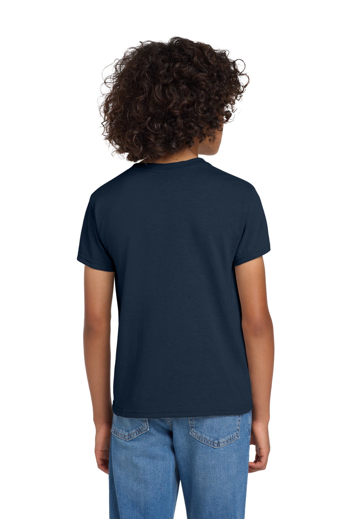 Gildan Youth DryBlend 50 Cotton/50 Poly T-Shirt.  8000B