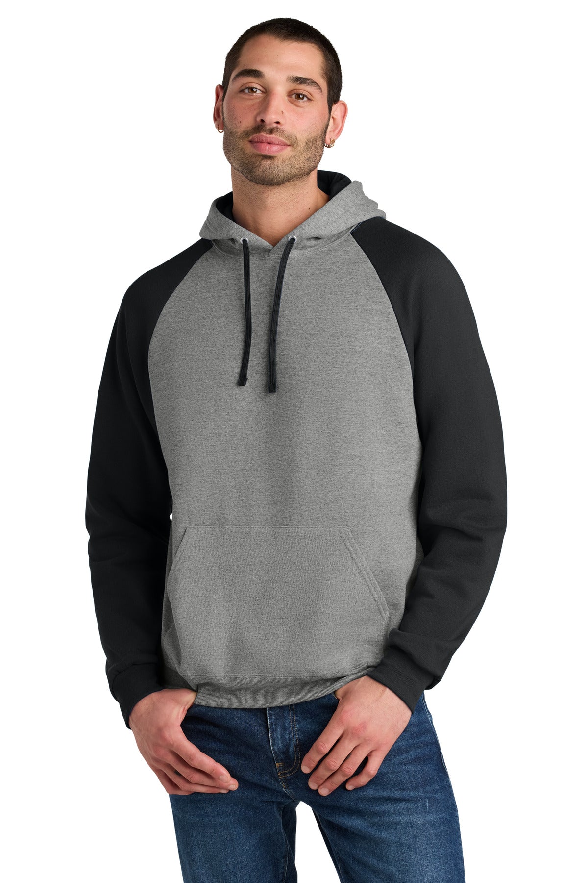 Jerzees Unisex NuBlend Colorblock Raglan Hoodie Sweatshirt 96C