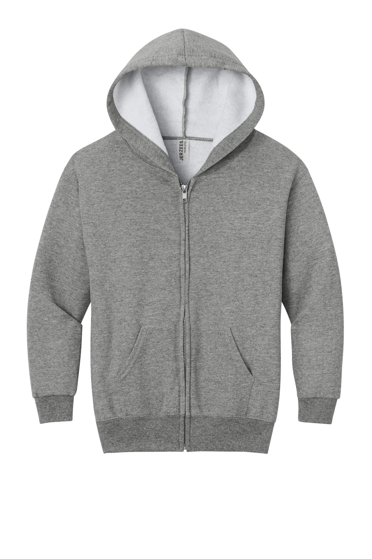 Jerzees - Youth NuBlend Full-Zip Hooded Sweatshirt.  993B