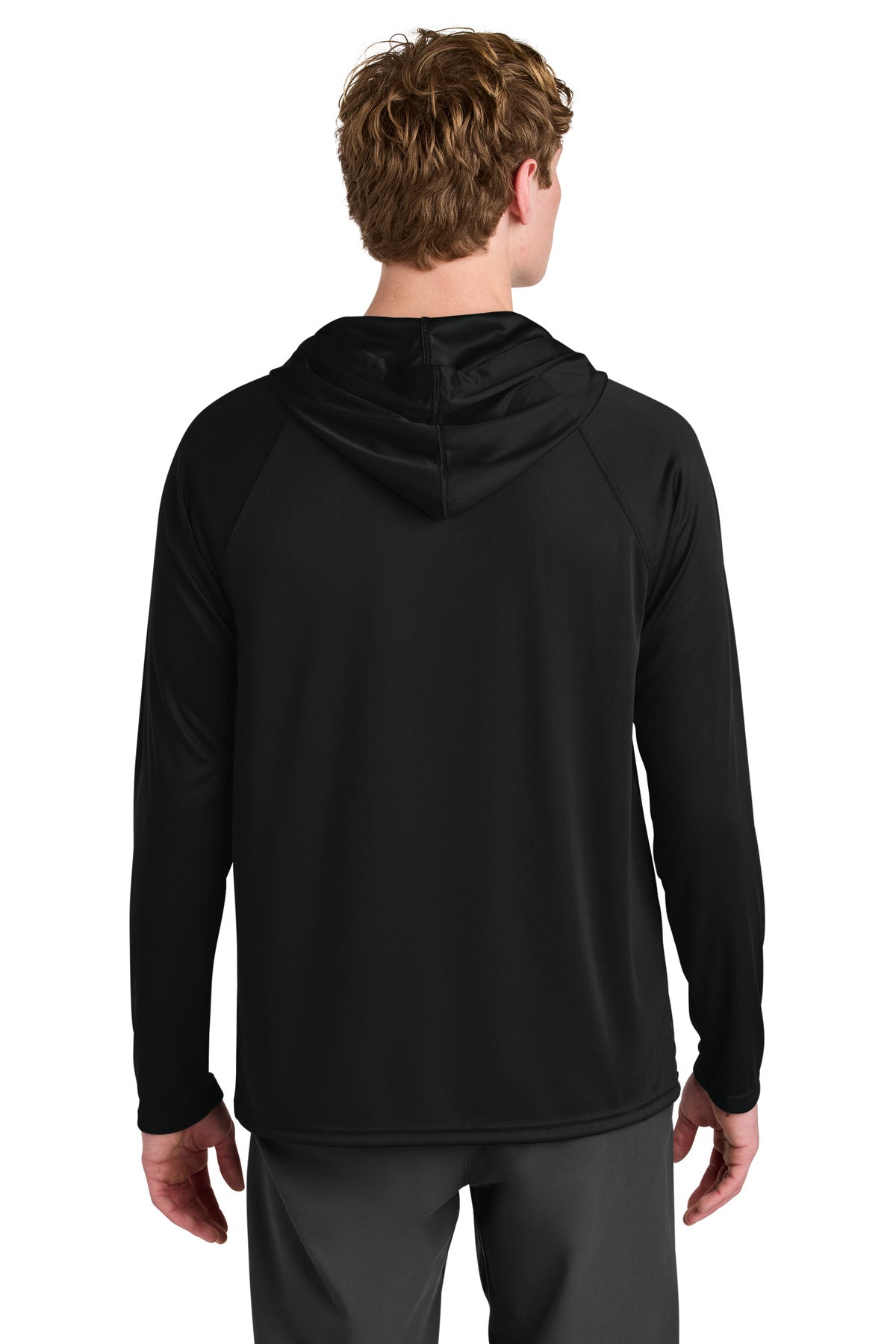 a4 cooling performance hooded long sleeve tee a4n3409 back view – diy printz