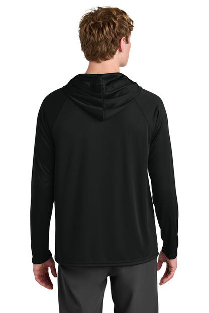 a4 cooling performance hooded long sleeve tee a4n3409 back view – diy printz