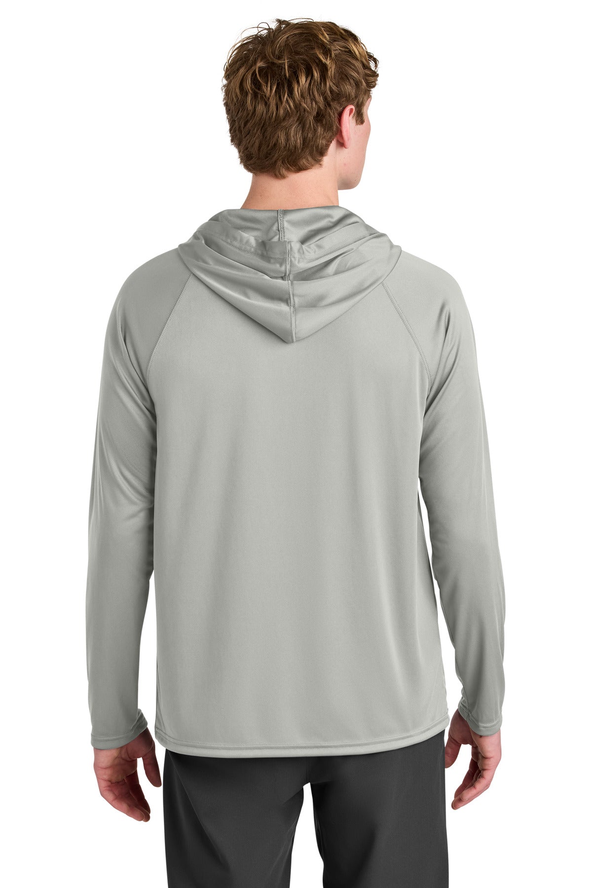 a4 cooling performance hooded tee layered under jacket – diy printz