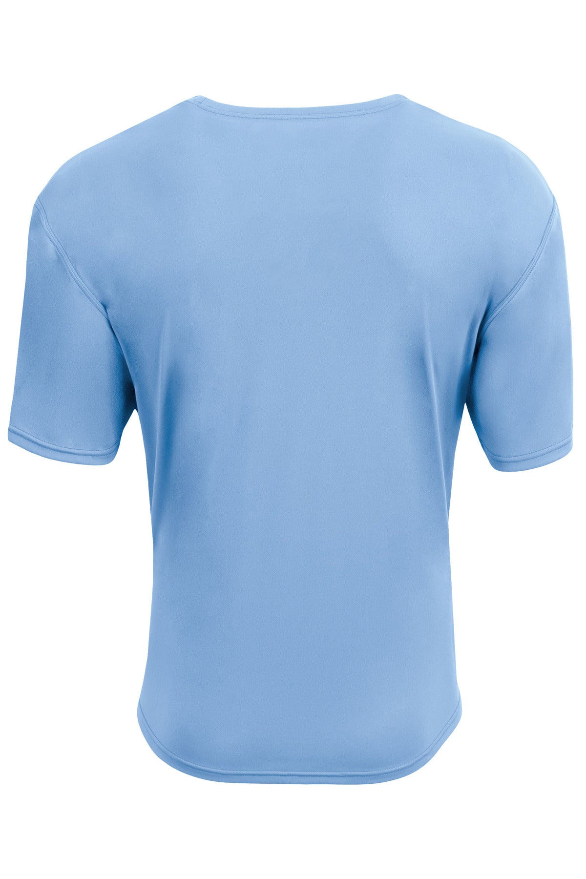 close up of shoulder and sleeve on a4 airflex short sleeve tee – diy printz