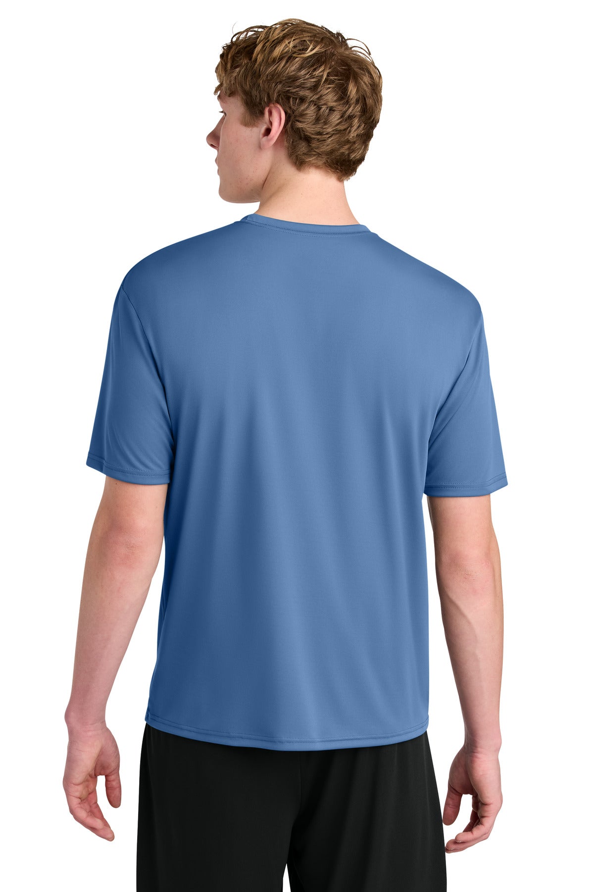 gym workout scene wearing a4 airflex short sleeve performance tee – diy printz