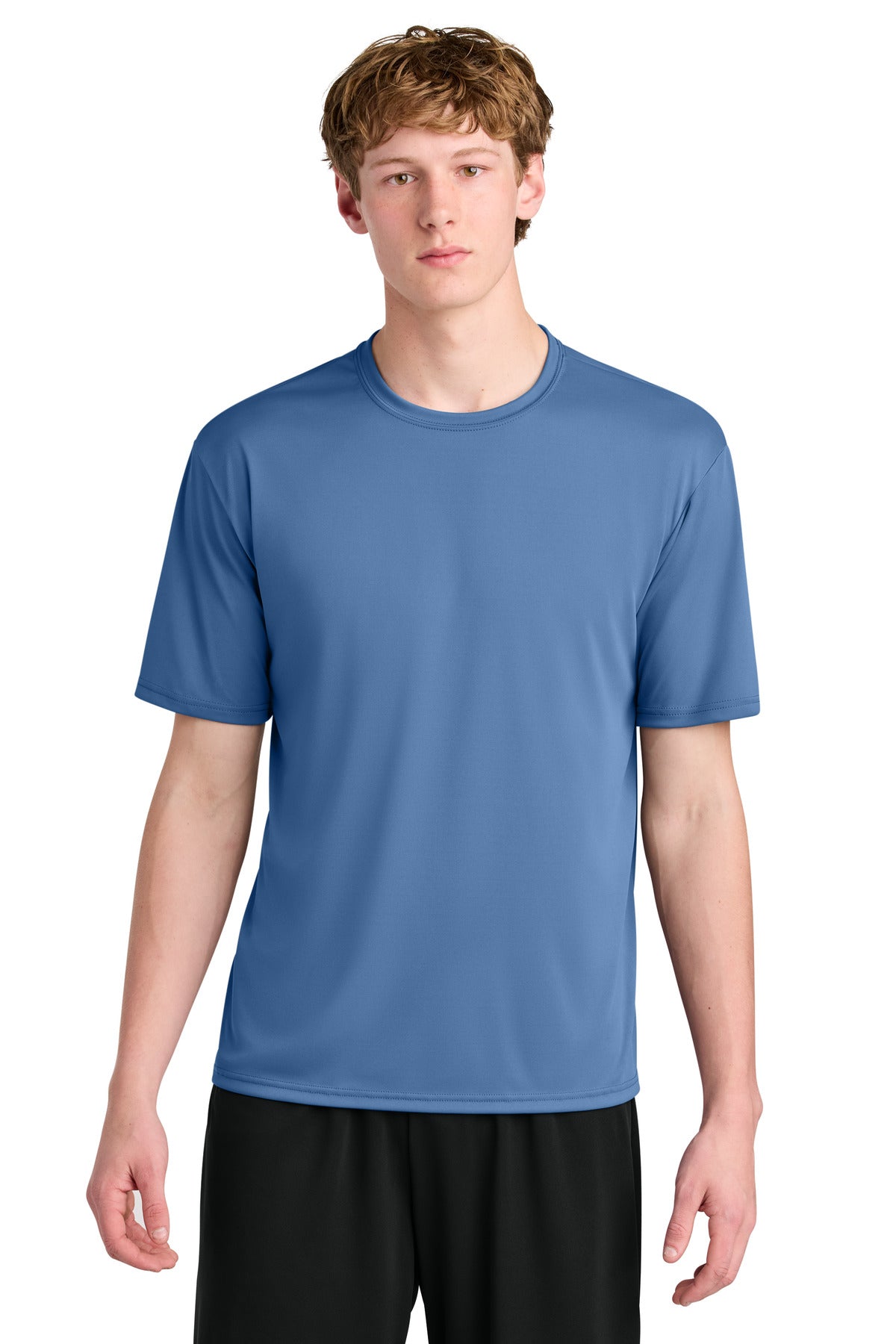 flat lay back of a4 airflex short sleeve performance tee – diy printz