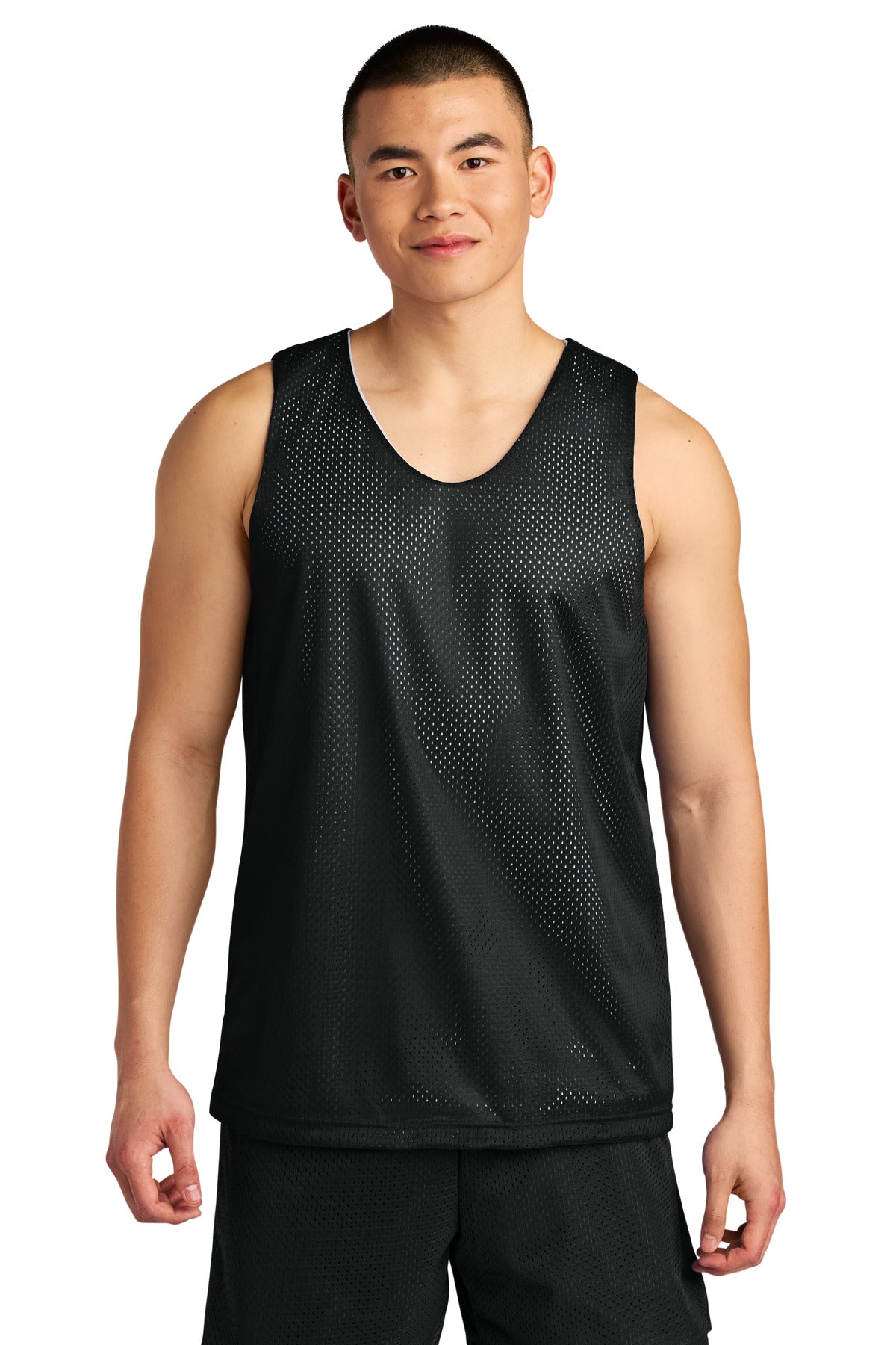 a4 sprint reversible mesh tank a4nf1270 front view on model – diy printz