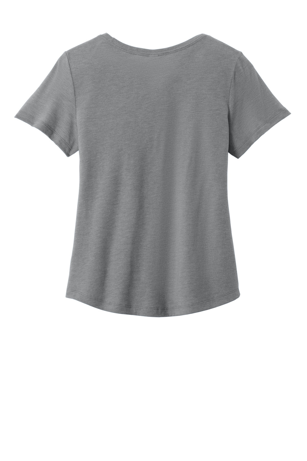 close up of scoop neck on allmade womens relaxed tri blend tee al2015 – diy printz