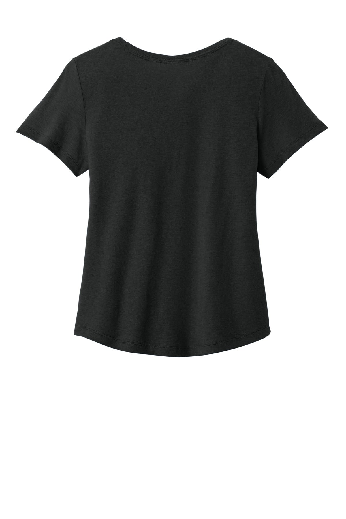close up of recycled tear away label on allmade womens relaxed tri blend tee – diy printz