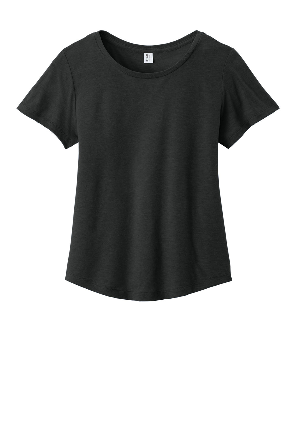 close up of tri blend fabric texture on allmade womens relaxed scoop neck tee – diy printz