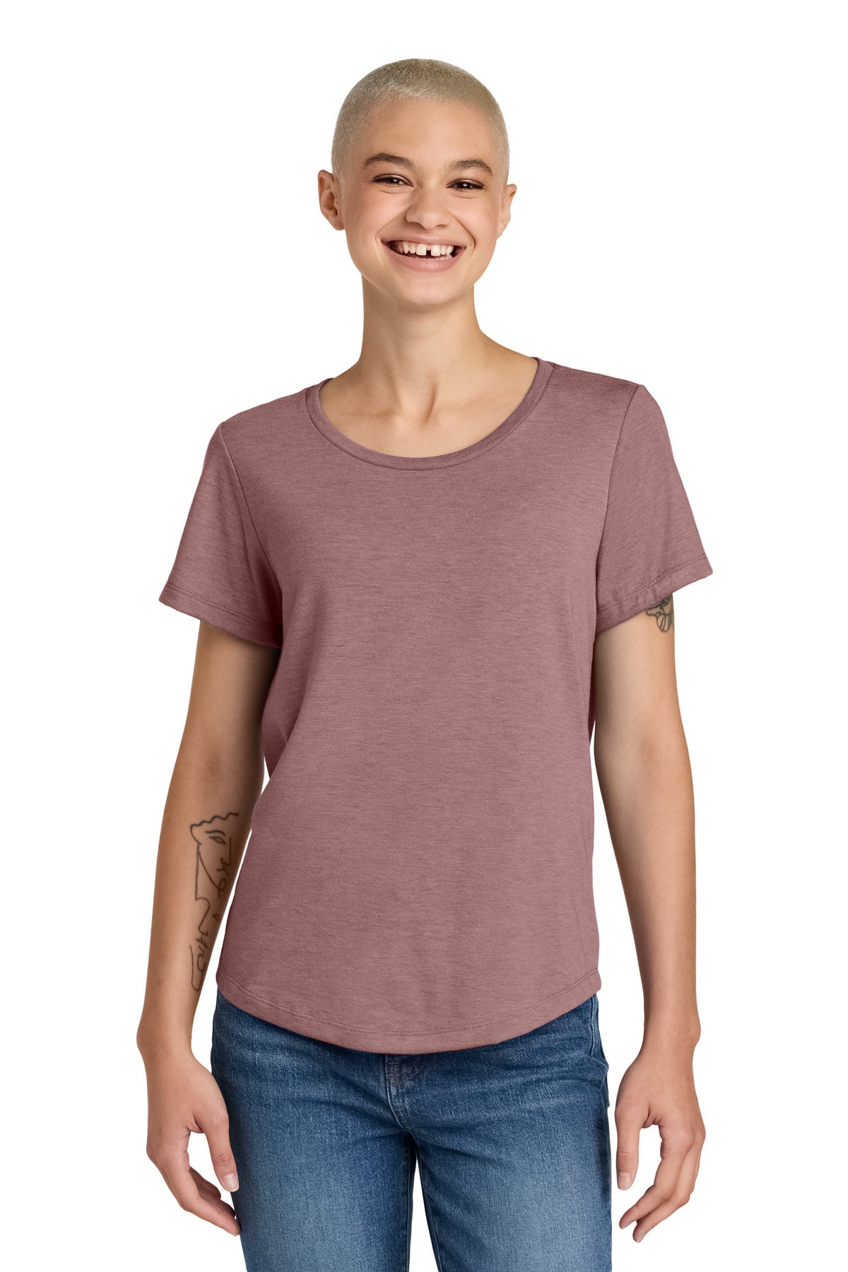 allmade womens relaxed tri blend scoop neck tee al2015 in pastel color – diy printz