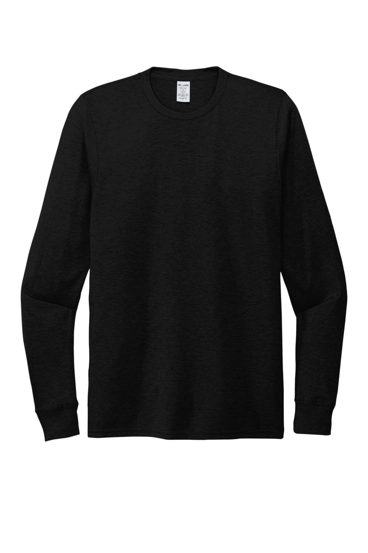 Blank tri-blend long sleeve t-shirt on hanger for rush custom orders