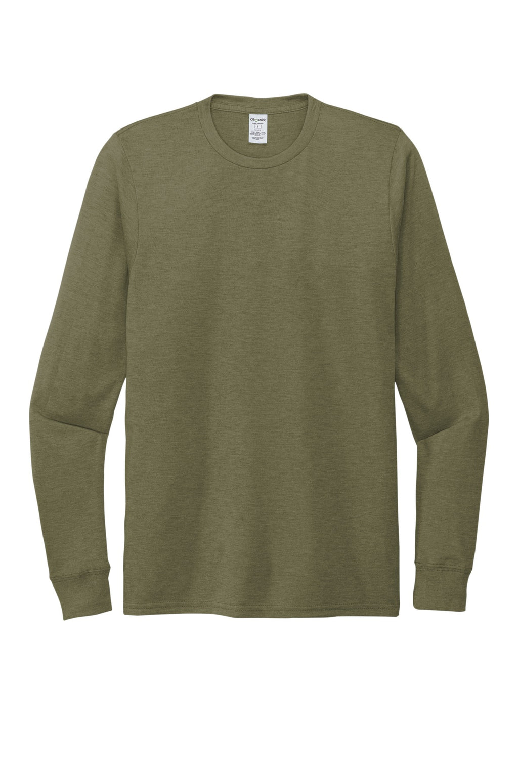 Blank soft long sleeve tee flat lay for DTF transfer orders