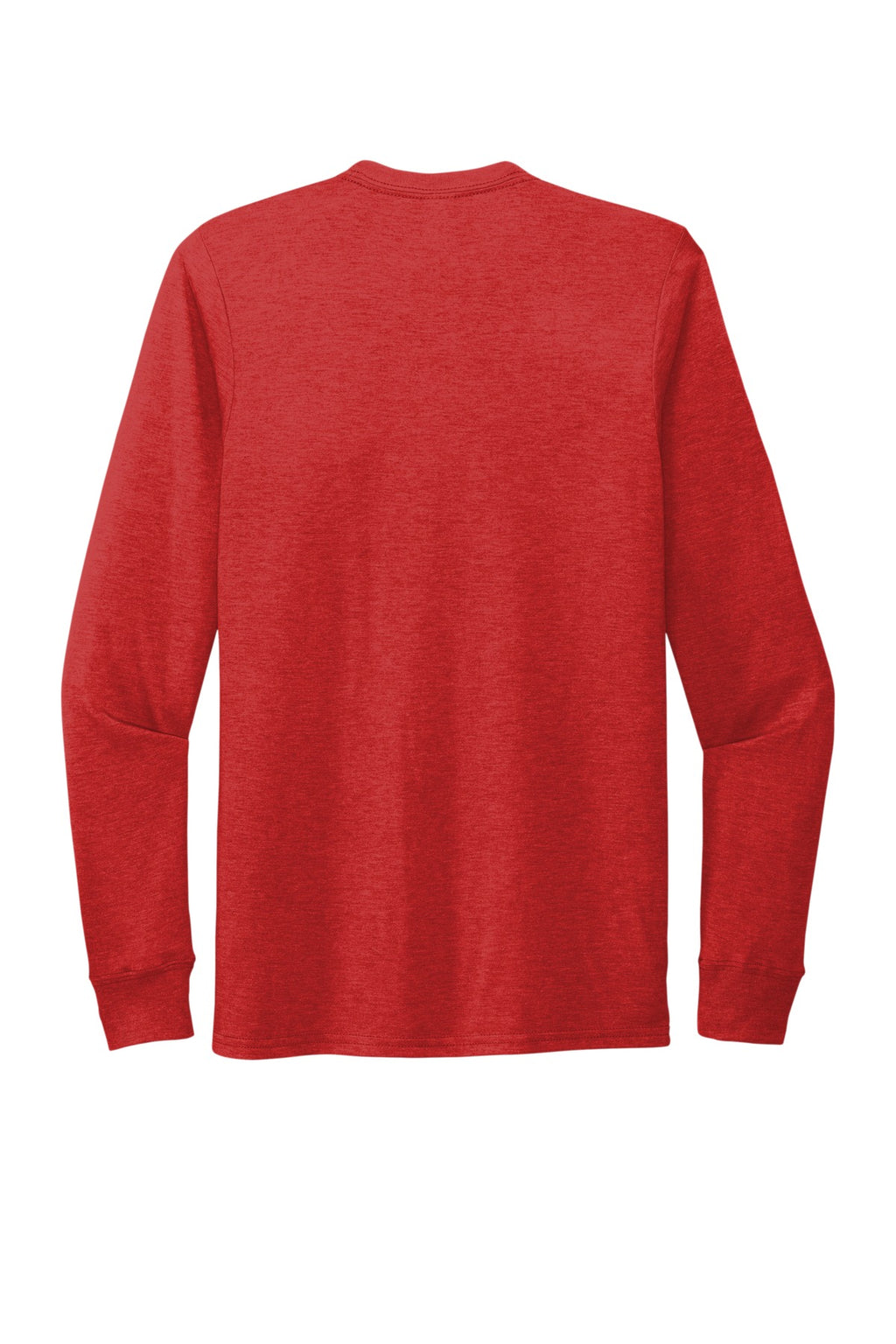 Blank long sleeve tee front and side view for custom branding