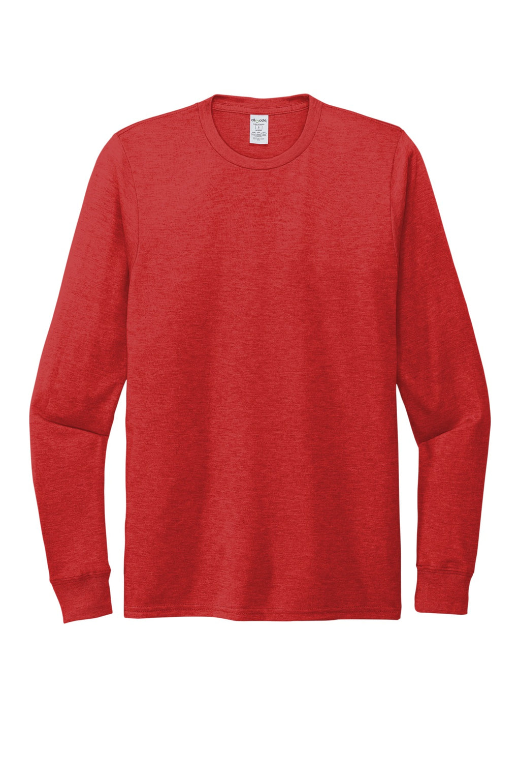 Allmade AL6004 hem detail for custom long sleeve shirt printing