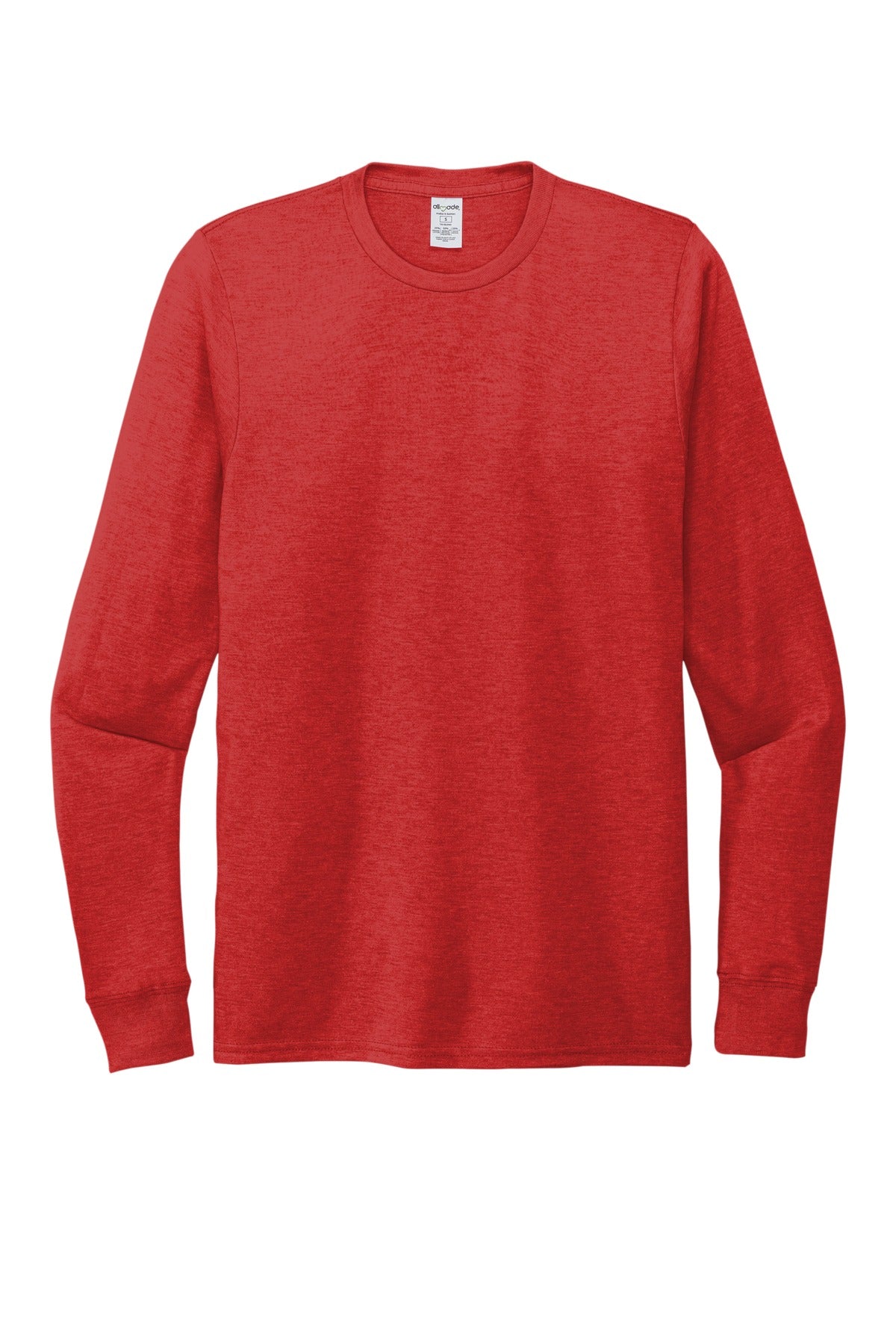 Allmade AL6004 hem detail for custom long sleeve shirt printing