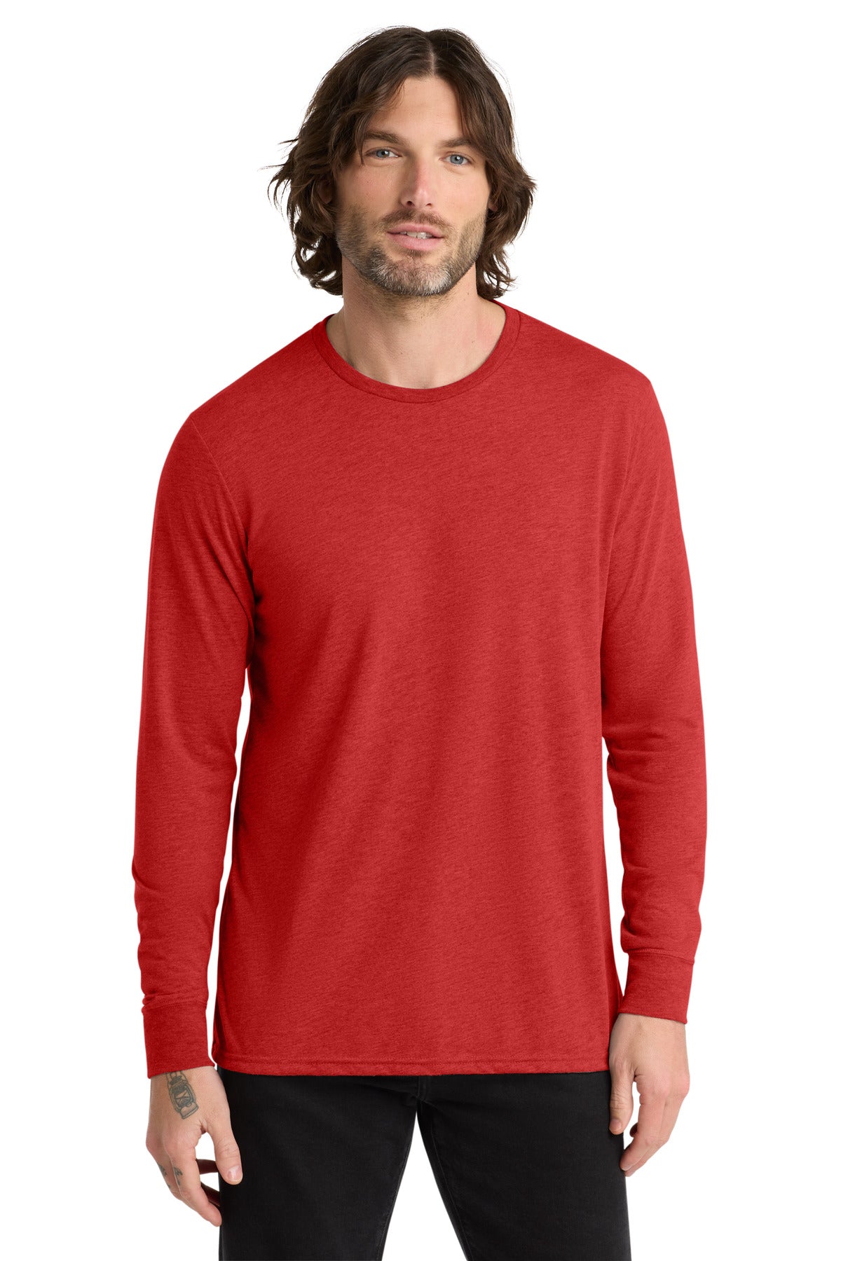 Lightweight long sleeve tee product image for custom t-shirt buyers