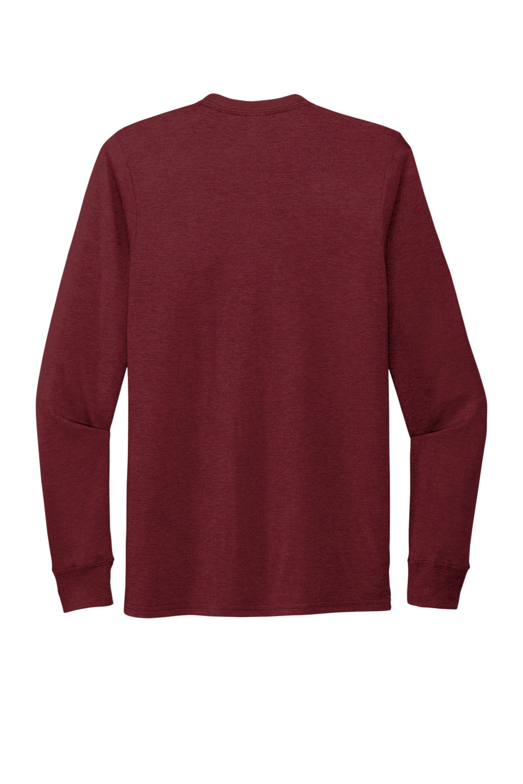 Allmade tri-blend long sleeve shirt back panel for logo placement