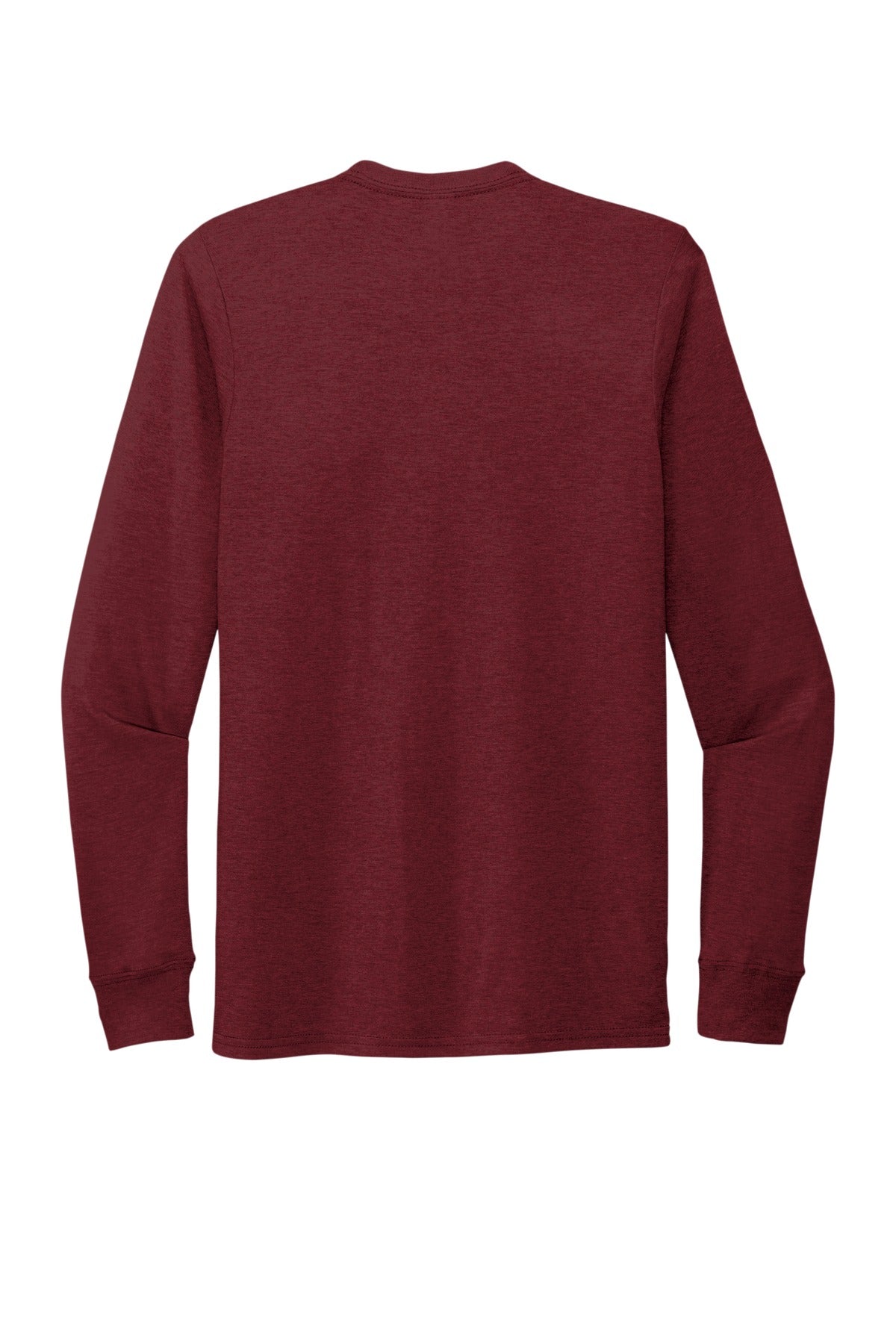Allmade tri-blend long sleeve shirt back panel for logo placement