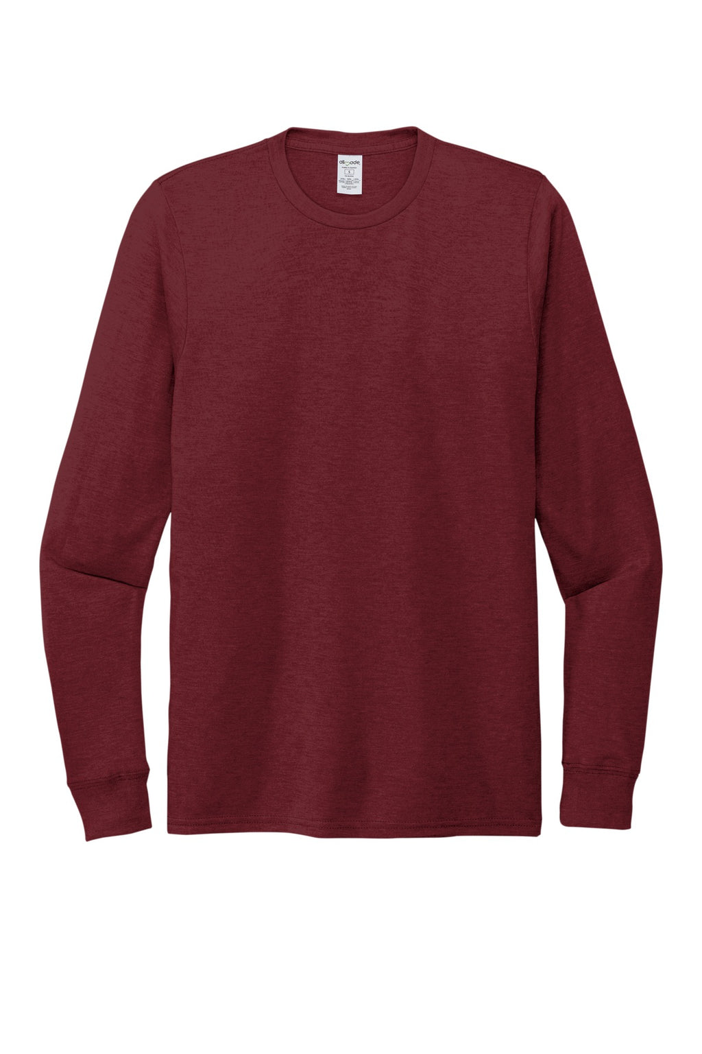 Blank premium long sleeve tee sleeve detail for custom apparel