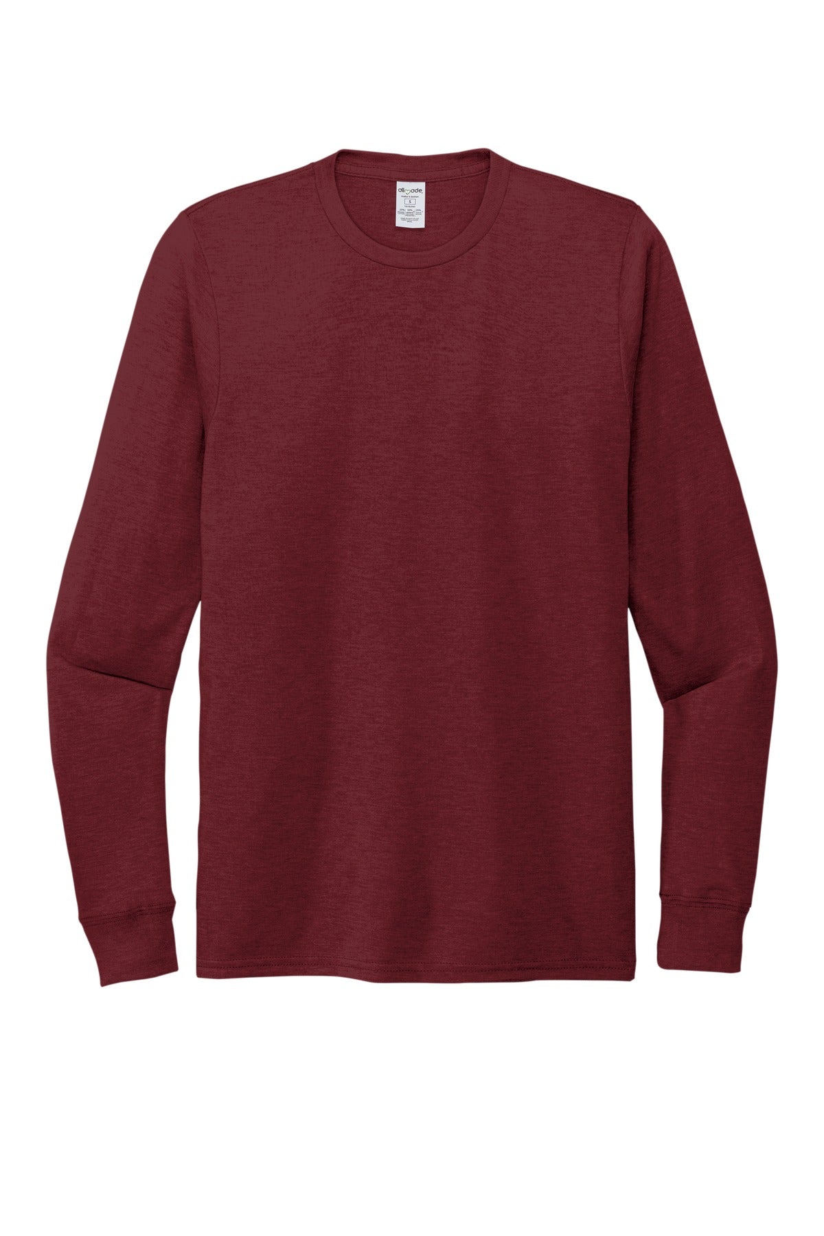Blank premium long sleeve tee sleeve detail for custom apparel