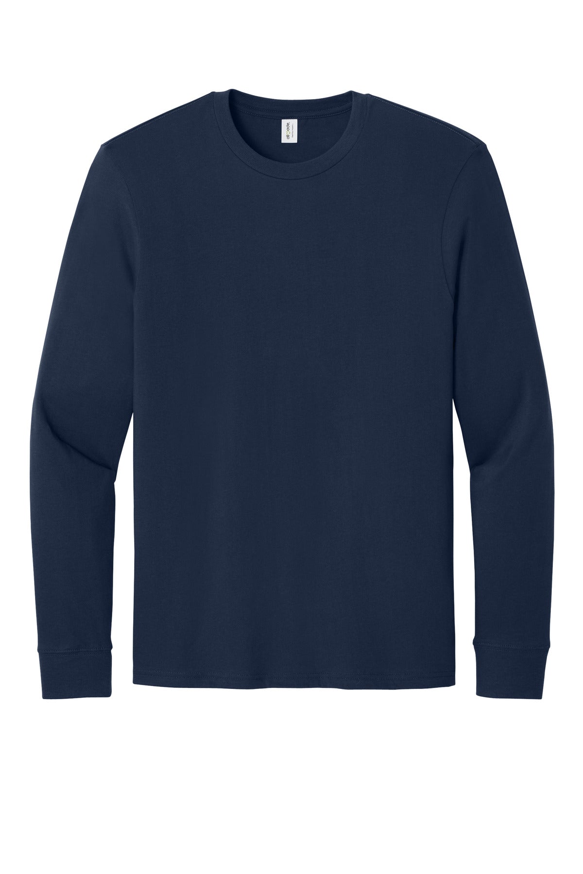 Blank unisex long sleeve tee on hanger