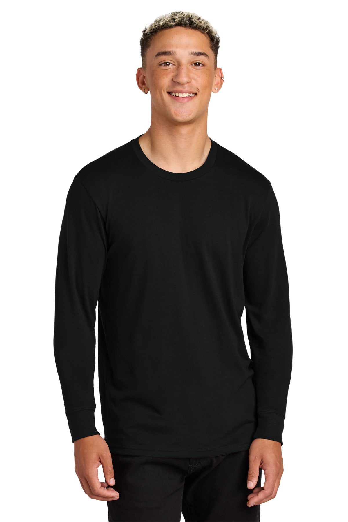 Unisex long sleeve organic tee flat lay image