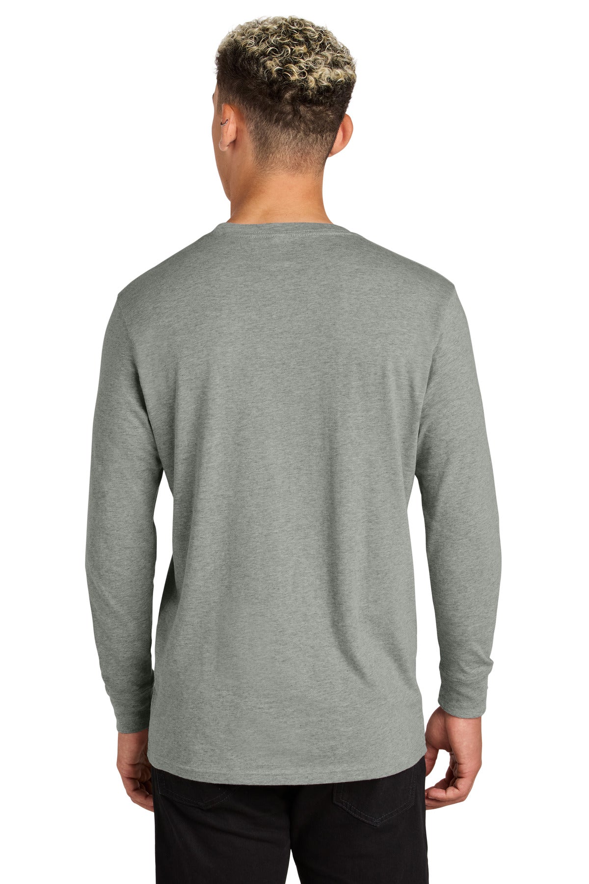 Classic fit unisex long sleeve tee on model