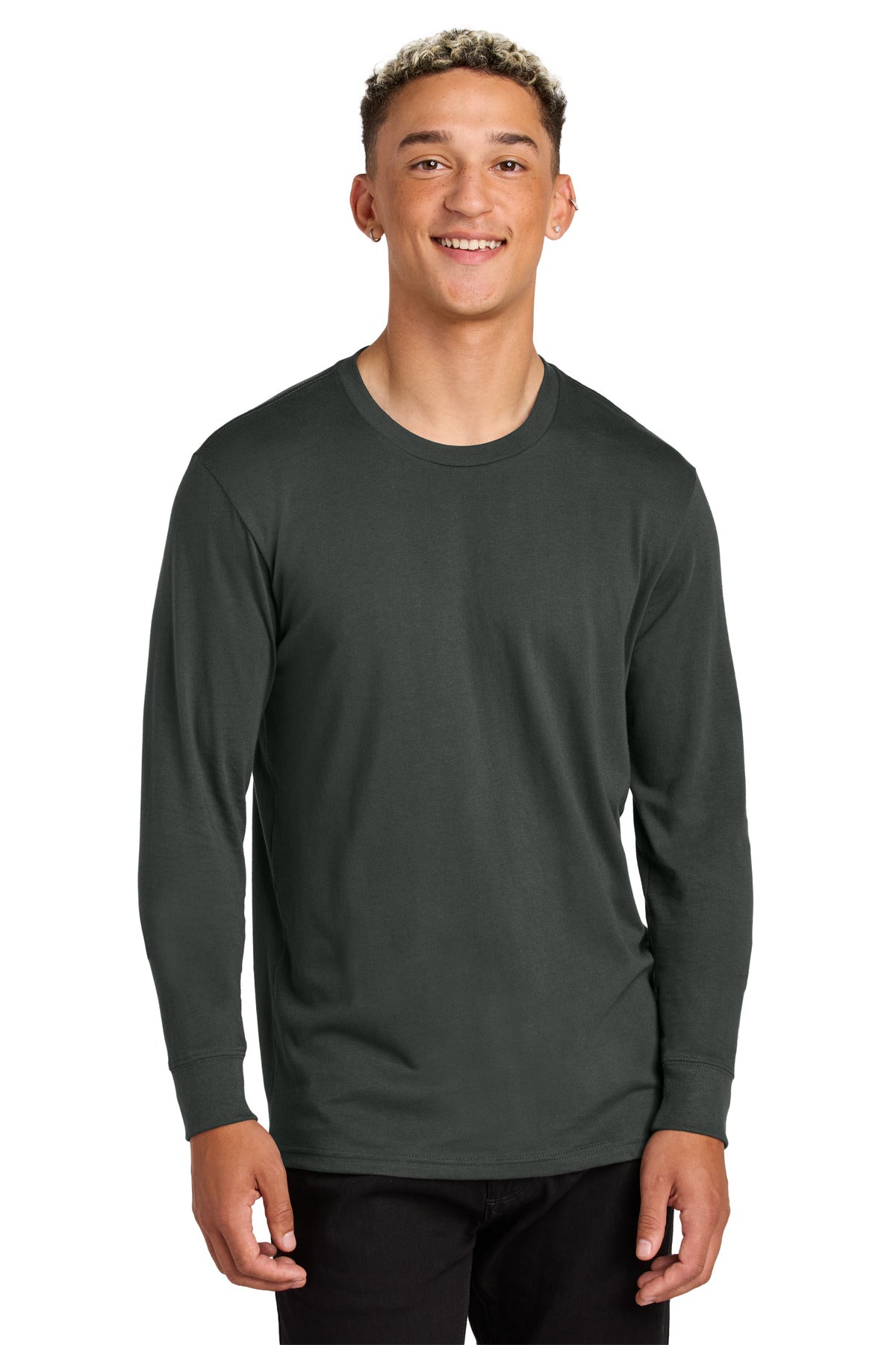 Eco-conscious blank long sleeve t-shirt lifestyle image