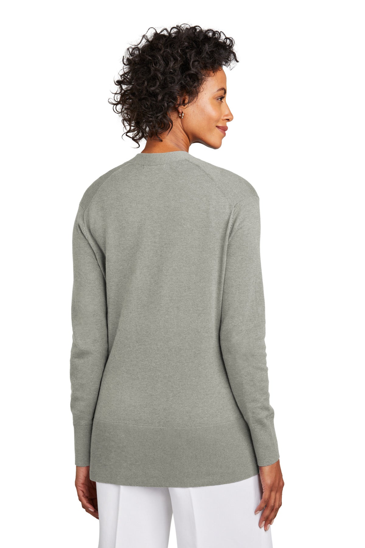 Brooks Brothers Women's Cotton Stretch Long Cardigan Sweater BB18403