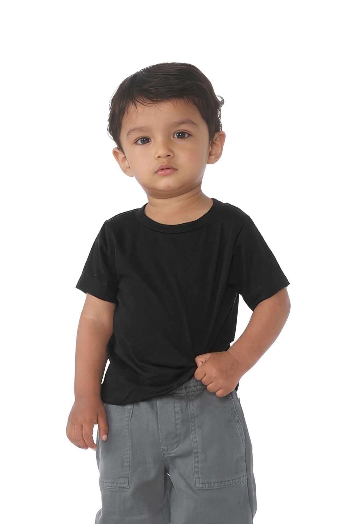 BELLA+CANVAS baby jersey tee flat lay front