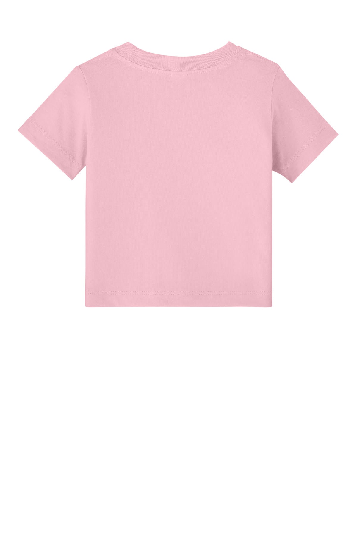 Infant jersey tee tear-away label close-up
