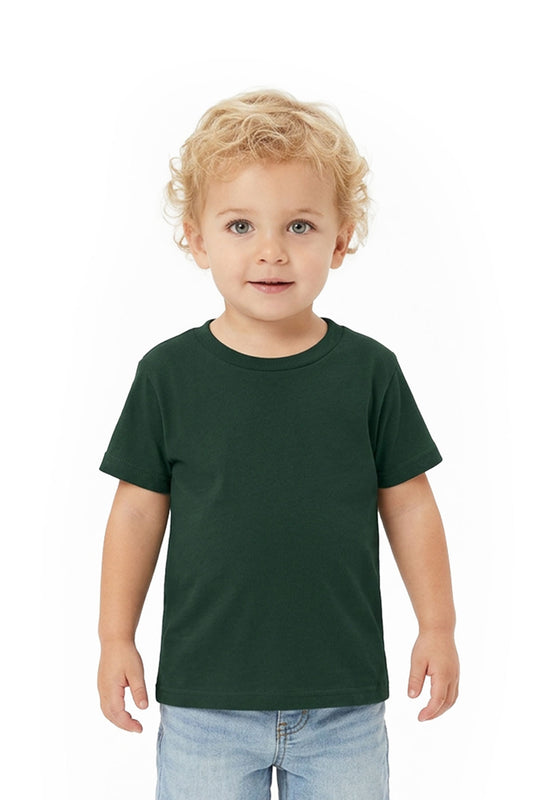 BELLA+CANVAS Toddler Short Sleeve Tee BC3001T front view for custom printing