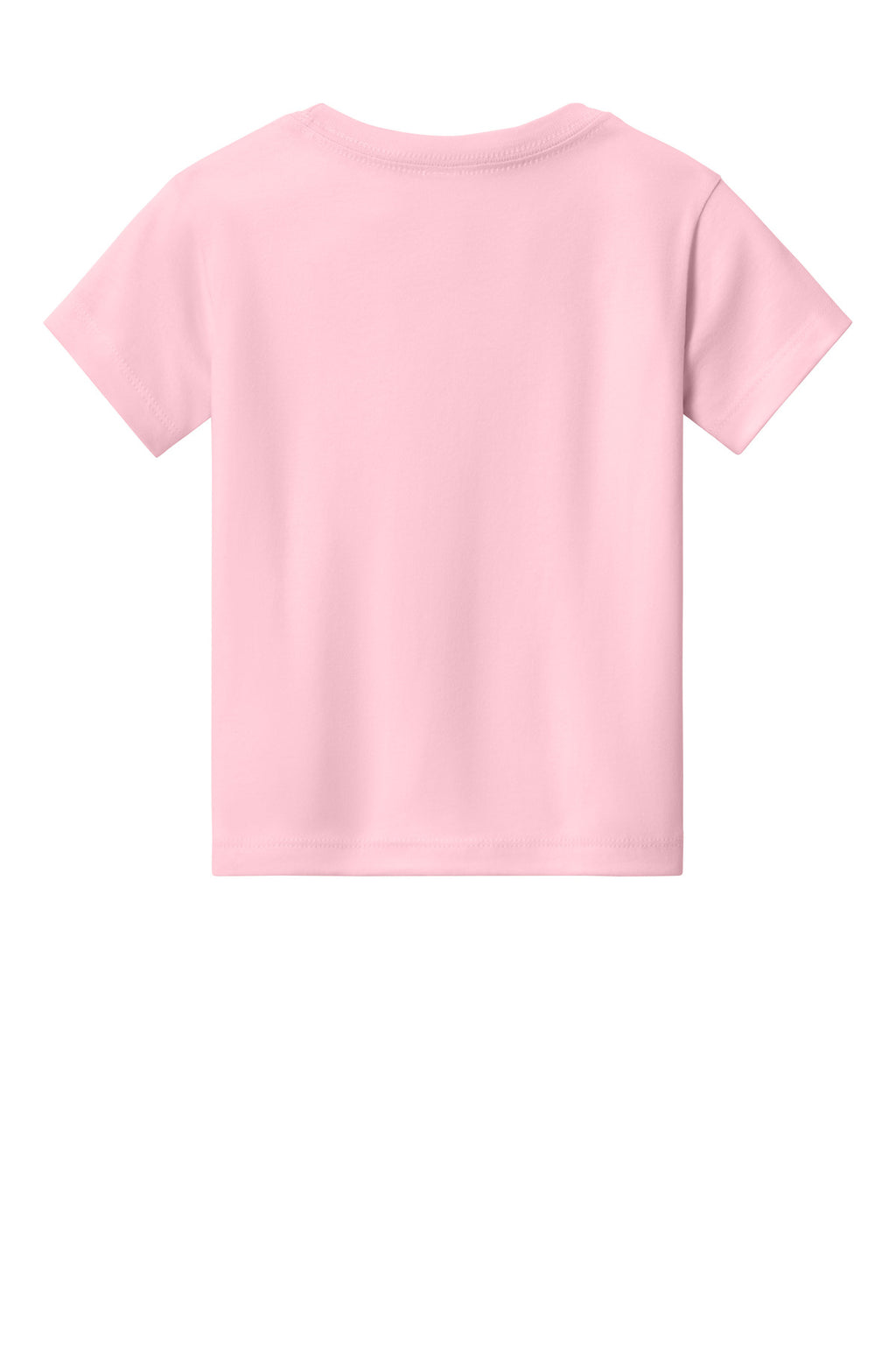 Toddler crewneck tee back profile for custom kids apparel printing