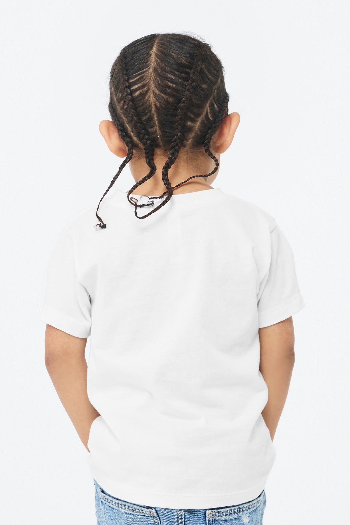 BELLA+CANVAS BC3001T on model for toddler custom apparel orders