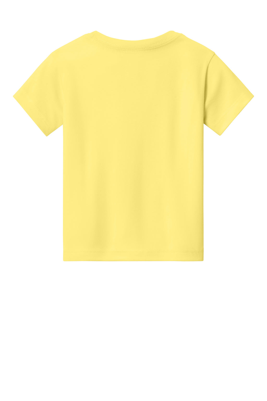 BC3001T blank kids shirt neckline and shoulder detail for DTF printing