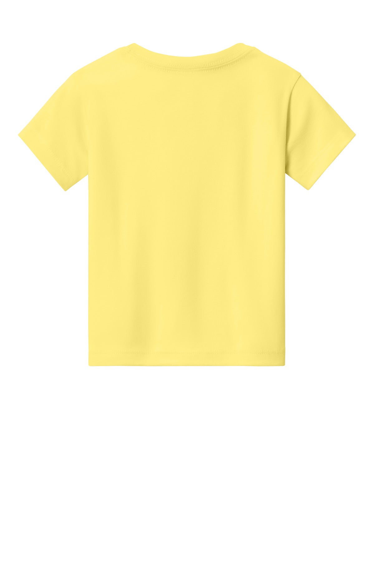 BC3001T blank kids shirt neckline and shoulder detail for DTF printing