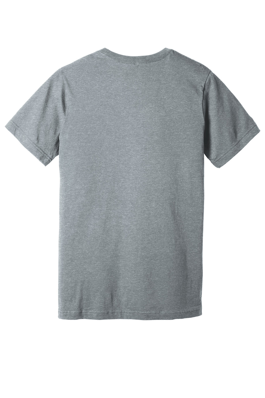 Unisex heather CVC v-neck tee folded flat