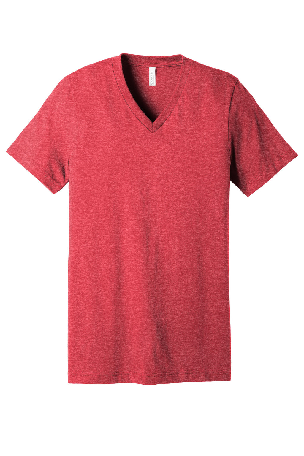 Custom merch v-neck t-shirt front and back
