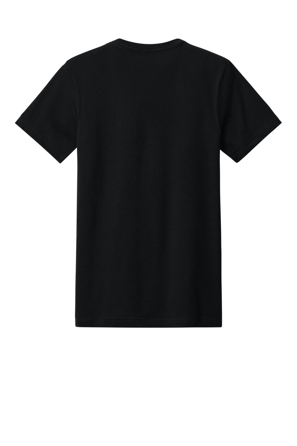Soft custom v-neck t-shirt with modern retail presentation