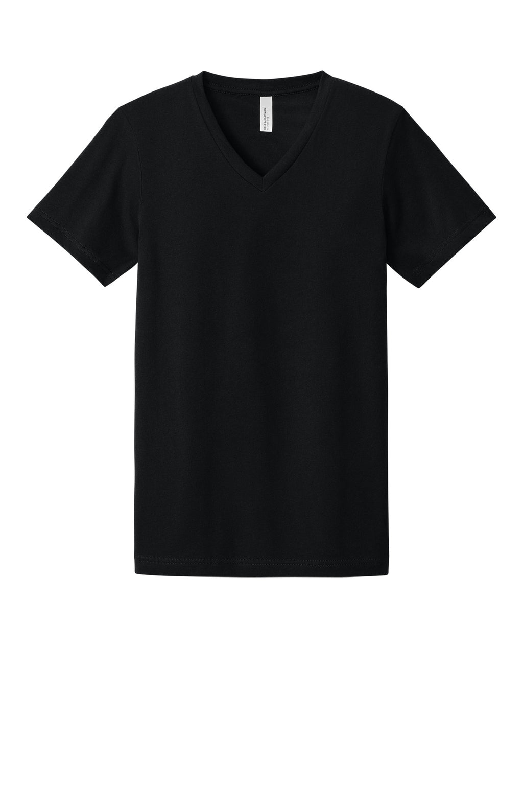 BELLA+CANVAS heather shirt with custom logo near neckline