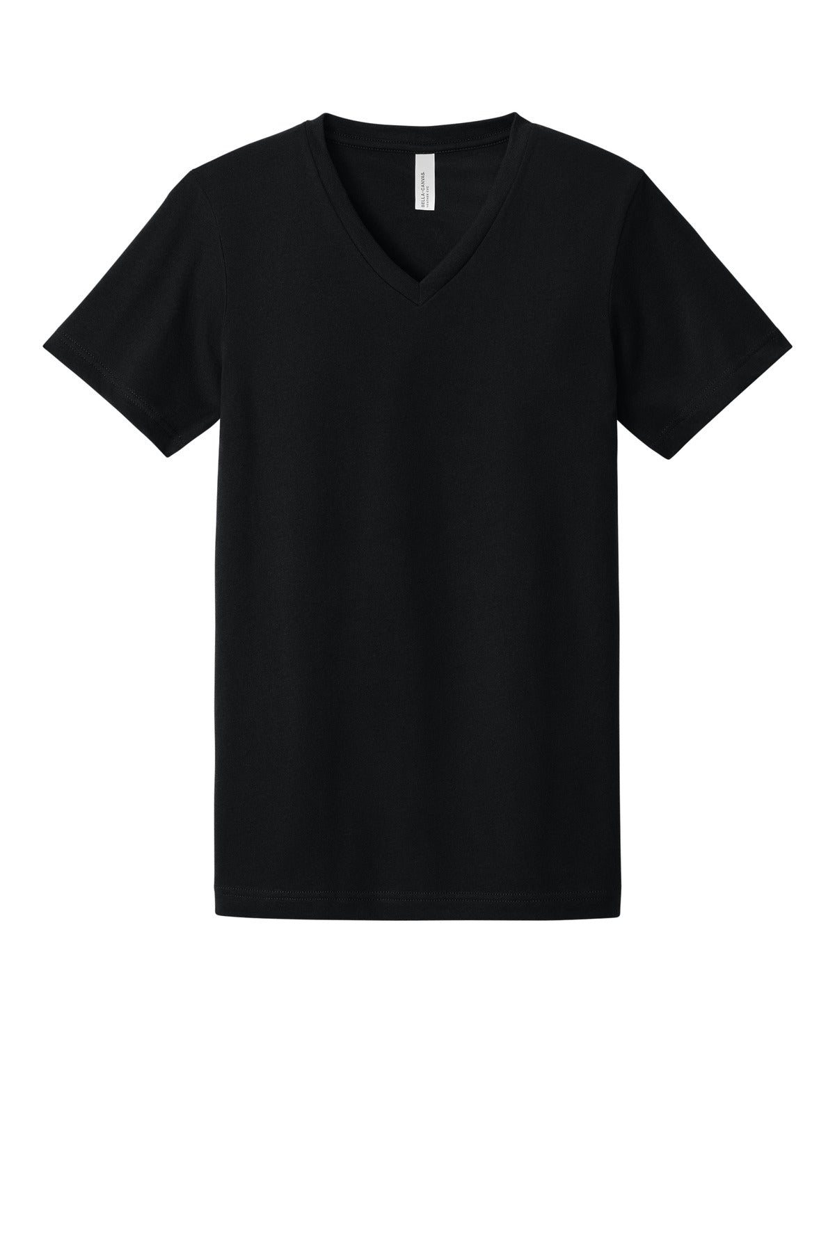 BELLA+CANVAS heather shirt with custom logo near neckline