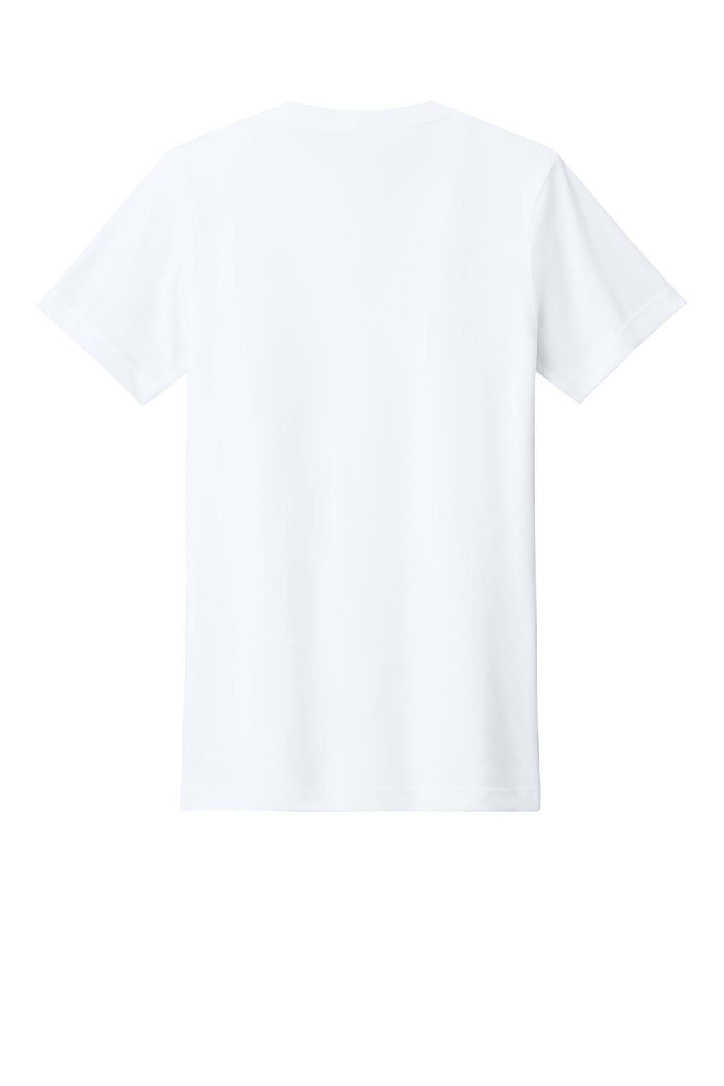 Unisex retail-fit v-neck t-shirt shown in natural light