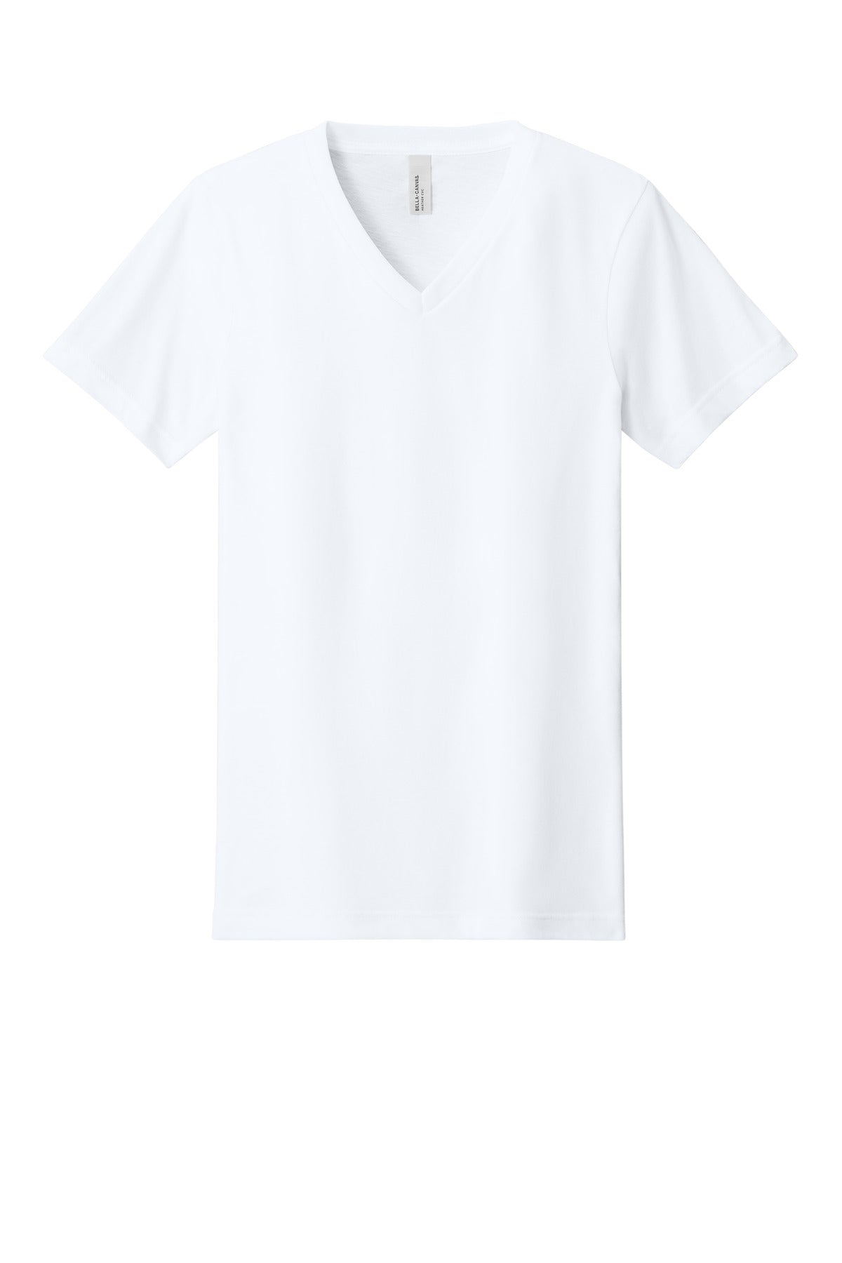 Close-up of heather blend pattern on BC3005CVC custom tee