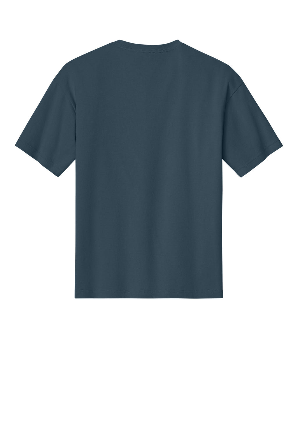 Premium custom t-shirt with full back view of vintage navy color tee