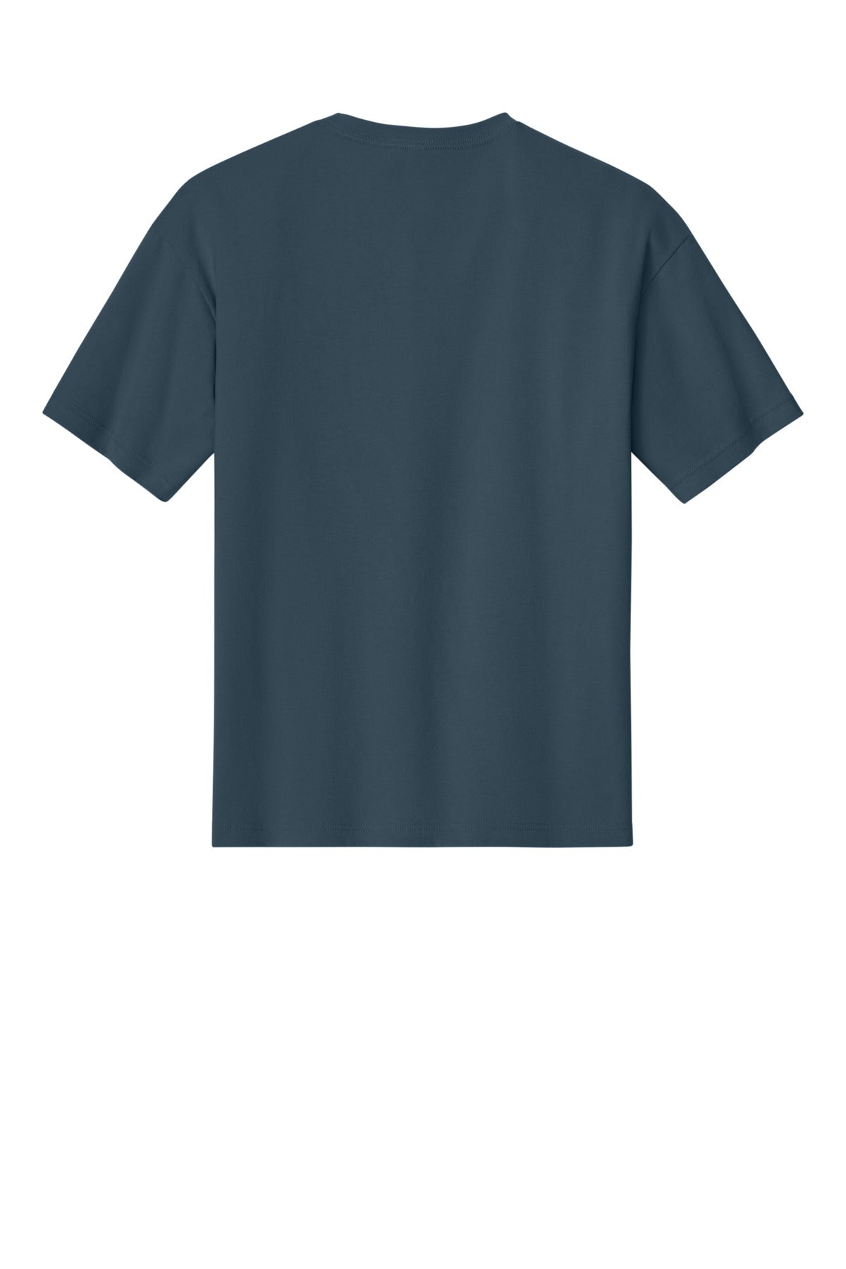 Premium custom t-shirt with full back view of vintage navy color tee